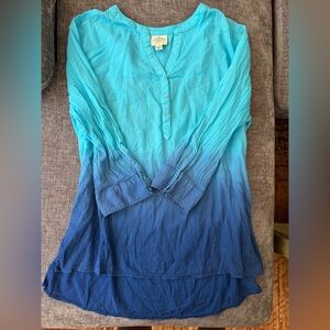 St. John's Bay Turquoise Button-Up Shirt